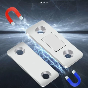 Punch-free Magnetické Dvierka Bližšie Ultra-tenké Neviditeľný Magnetický Dvere Zátky Multi-používa Skrinka, Skriňa Zásuviek a Dverí Zátka Nastaviť