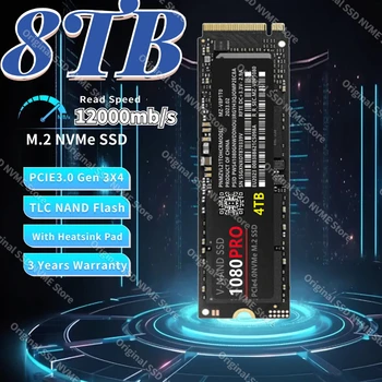 Pôvodné SSD NVMe M2 2280 1080pro 7500MB/s 4TB 2TB 1 TB Interné ssd Pevný Disk M. 2 PCIe 4.0x4 SSD Disk pre PS5 Notebook PC