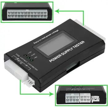 Rýchly Test Digitálny LCD Power Bank Dodanie Tester Počítač 20/24 Pin Napájanie Tester Podporu 4/8/24/ATX 20 Pin Rozhranie