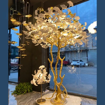 Nový Produkt Vlastný Projekt Na Výzdobu Zariadenie Hotel Villa Domov Shop Keramiky Plast Sklo Led Poschodí Lampa