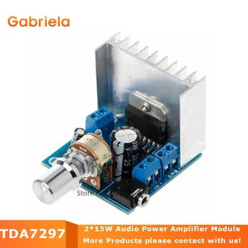 TDA7297 Dual-Channel AC/DC 12V Digitálny Zosilňovač Zvuku Rada 2*15W Audio Zosilňovač Modul Stereo DIY Zvuk Zosilniť Systém
