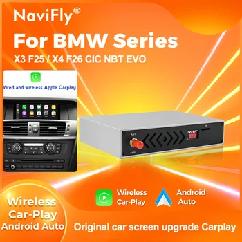 NaviFly Bezdrôtový CarPlay Pre BMW X4 F26 X3 F25 2011 - 2018,Android, Auto Mirror Odkaz AirPlay Auto Play Funkcia AI Box