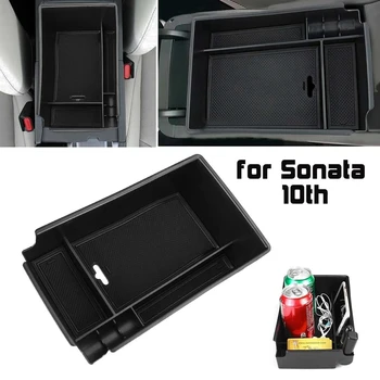 Auto Strednej Opierke Úložný Box stredovej Konzoly Organizátor Zásobník Úložný Box Držiak Pre Hyundai Sonata DN8 10. 2020 2021