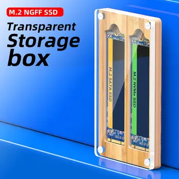 Dvojitý Slot jednotky ssd (Solid State Drive) Ochranné Úložný Box M. 2/mSATA/NVMe Ssd Magnetické Absorpcie Shockproof protiprachová Organizátor Prípade