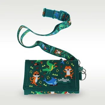 Austrália Smiggle Originálne detské Peňaženky Chlapec Zelený Tiger Messenger Taška Zmeniť karty Skladovanie Taška 5 Palcov