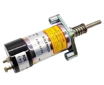 Stop Flameout Vypnutie Elektromagnetický ventil 125-5774 pre Caterpillar CAT SS-250 HOD-465 R1300 R1300G RM-250 ° C. RM-350B RR-250B SM-350