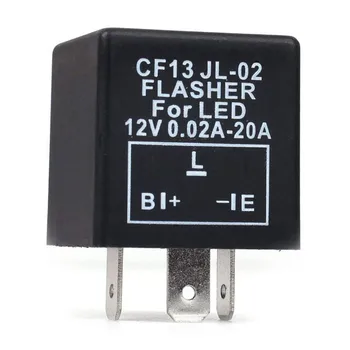 Auto 3-pin CF-13 Elektronickej LED 12V Flasher Relé Fix pre Zase Signál Blinker