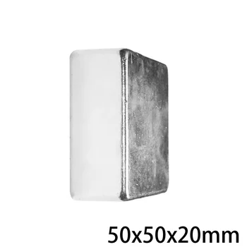 1/2/3KS 50x50x20 mm Hrubé Vzácnych Zemín Neodýmu Magnet 50*50 mm Super Silné Silné Magnety 50x50x20mm Big Block 50*50*20 mm