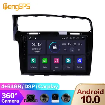 360° Kamera, Auto DVD Prehrávač pre Volkswagen Golf 2014-2018, Dotykový Multimediálny GPS Navigačný Zrkadlo Odkaz Android 10.0 Carplay