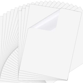 25 stránkové Listy 8.3X11.6 Palcový Atramentové Samolepka Papier, Tlač Transparentnosti Film Rýchlo Suchý Papier Štítok Pre Atramentové Tlačiarne
