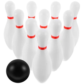 Biele Plastové Bowling Hra Nastaviť Vnútorné Vonkajšie Bowling Hry Materskej Deti Interaktívne Hračka Domov Hra Pre Domáce Školy