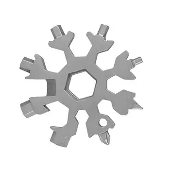 Viacúčelový Snowflake Kovové Kľúča Nástroj Univerzálny 18-v-1 Osemhranné badián, Skrutkovač Snehu Núdzové Skrutkovač Otvárač