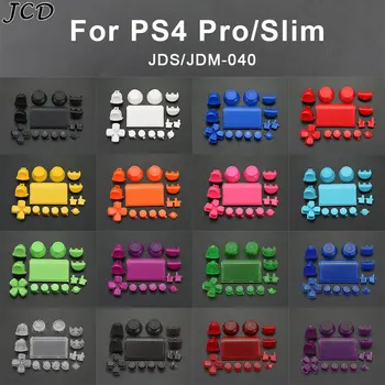 JCD Plný Tlačidlá Set Pre PS4 Pro Slim JDS-040 JDM-040 TouchPad Ovládač Dpad Tlačidlo L1 R1 R2 L2 Smer Kľúčové Tlačidlá ABXY