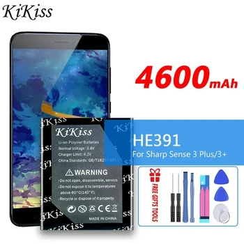 KiKiss Batérie HE391 4600mAh Pre Ostrý Zmysel pre 3 Plus/3+ Sense3 Plus 3Plus Náhradná Bateria