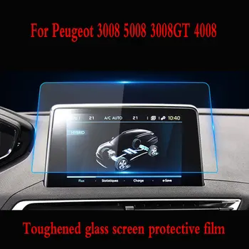 Ochranný Film Auta GPS Navigácie Tvrdeného Skla Screen Protector Pre Peugeot 3008 5008 3008GT 4008 2017 2018 2019