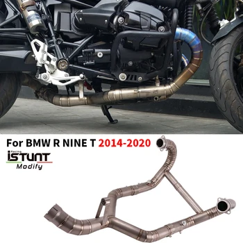 Celý Systém Sklzu Na BMW R DEVÄŤ T RNINET 2014 -2020 Motocykel Výfukových Uniknúť Moto Upravené Titánové Zliatiny Predné Prepojenie Potrubia