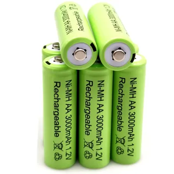 1.2 V, AA 3000mAh NiMH 1.2 V Nabíjateľné Batérie Zelená Batérie Záhradné Solárne Svietidlo LED Svietidlo Svietidlo Svietidlo Horák