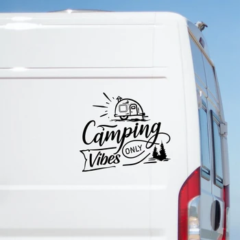 Camping Vibrácie Len Nálepka Veľké Karavany Nálepky Karavan RV Truck Odtlačkový Horsebox Auto Camper Van Obtlačky #S90345