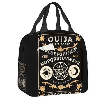 Ouija Board S Pentagram Izolované Obed Tote Taška pre Ženy Okultizmu Čiar Chladnejšie Tepelnej Bento Box Deti v Školskom veku