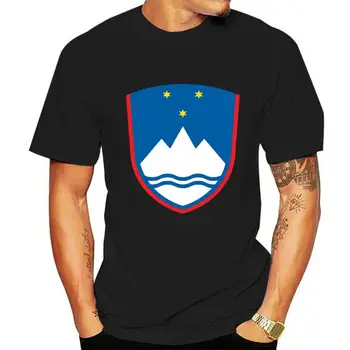 Erbom Slovinsko Slovinská Zbraní Flag T-Shirt Všetkých Veľkostí