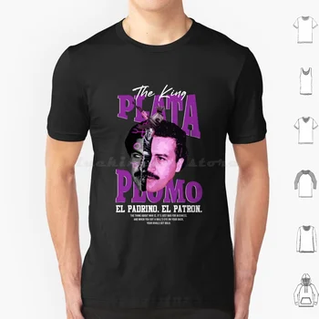 Escobar Tričko Big Veľkosť 100% Bavlna Pablo Escobar El Patróna Blanca Pura Cocaina Whisky Značka Plata O Plomo Kartelu De