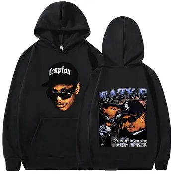 90. rokov Rapper Eazy E Mikiny pánske Oblečenie, Módne Hip Hop Vintage Kapucňou Mikiny, Gotické Oblečenie s Dlhým Rukávom s Kapucňou, Streetwear