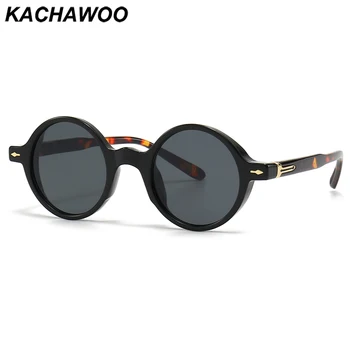 Kachawoo malé rámom slnečné okuliare kolo ženy uv400 retro slnečné okuliare pre mužov, moderné vonkajšie Európsky štýl čierna zelená hnedá