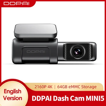 DDPAI Dash Cam Mini 5 4K 2160P HD DVR Auto Fotoaparát Skryté Android Wifi Auto Jednotky Vozidla Video Rekordér