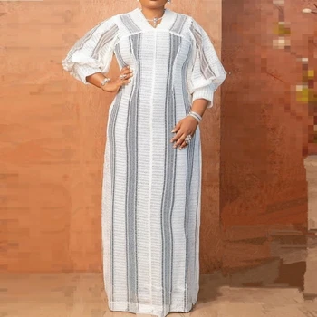 Africké Šaty Pre Ženy Elegantné Duté Nových Moslimských Módne Abayas Dashiki Župan Kaftan Dlho Maxi Šaty Jeden Kus 2023