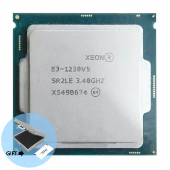 процессор Xeon E3-1230V 5 3,40 ГГц 8M 80 Вт LGA1151 E3-1230 V5 E3 1230V 5 Бесплатная четырехъядерный процессор E3 1230 V5