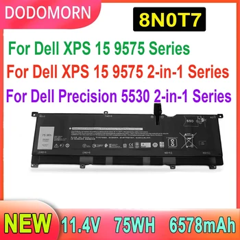 DODOMORN 8N0T7 Notebook Batéria Pre Dell XPS 15 9575-D1805TS D1605TS P73F(DF13) 0TMFYT Presnosť 5530 Série 11.4 V 75WH 6578mAh