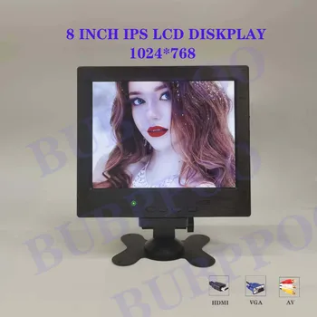 8 palcový Mini Displej portatile a pannello con schermo LED con ingresso Video VGA/AV/HDMI na Monitor sicurezza CCTV TV Raspberr