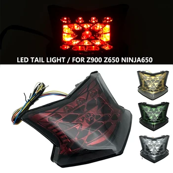 Motocykel Integrované LED zadné Svetlo Zapnite Indikátor signálu Lampa Pre Kawasaki Ninja 650 Z650 Z900 2017 2018 2019 2020 2021