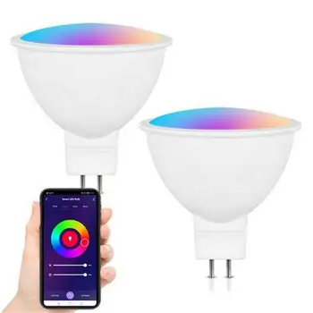 2023 Tuya Zigbee/WIFI Smart Žiarovky GU10/MR16 RGB Stmievateľné LED Lampa 5W Inteligentný Život Pozornosti Ovládanie Prostredníctvom Alexa Domovská stránka Google