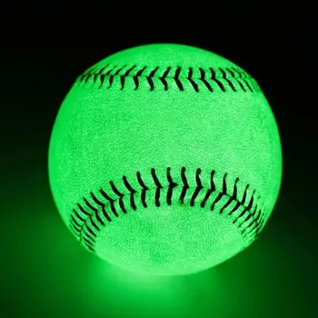 Oficiálne Veľkosť Light Up Baseball Noc Praxe, 9 Palcový Svietiť v Tme Baseball Špeciálne Kožené Biele Svietiace Baseball